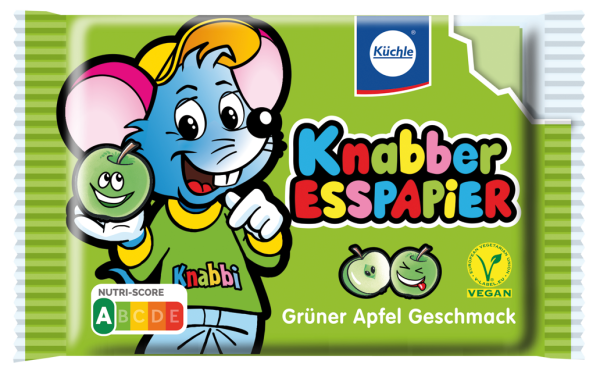 Küchle - Knabber-Esspapier Grüner Apfel 25g